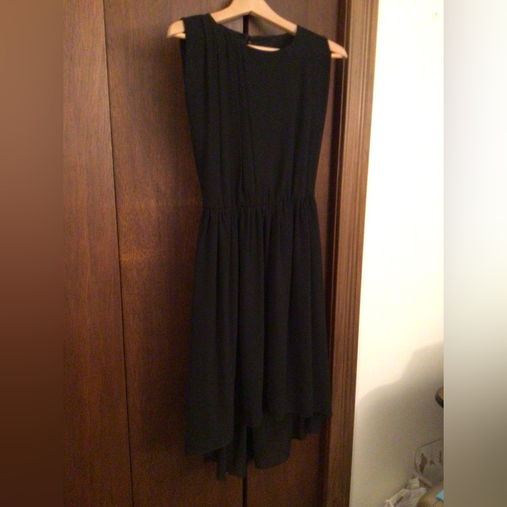 Rare London Black Asymetrical Dress Size S
